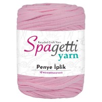 Penye İp Pamuk Pembe El Örgü İpliği