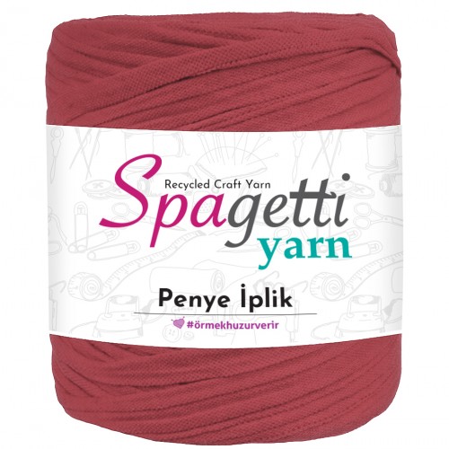 Penye İp Dokulu Gül Kurusu El Örgü İpliği