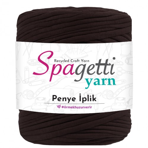 Penye İp Işıltılı Kahve El Örgü İpliği