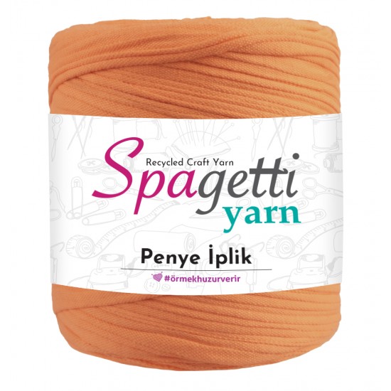 Penye İp Dokulu Soft Turuncu El Örgü İpliği