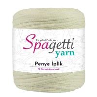 Penye İp Tırtıklı Şeker Beyaz El Örgü İpliği
