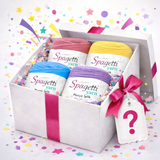 4'lü Büyük Boy Penye İplik Sürpriz Kutusu 