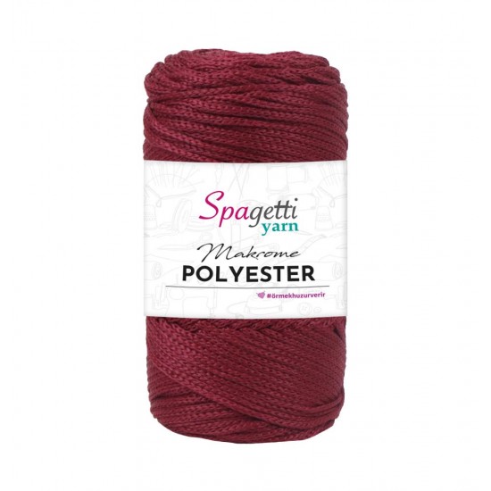 Polyester Makrome 2mm 100g Bordo Polyester Makrome 2mm 100g Bordo