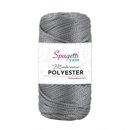 Polyester Makrome 2mm 100g Gri Polyester Makrome 2mm 100g Gri