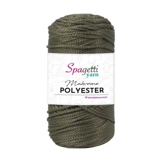 Polyester Makrome 2mm 100g Haki Yeşil Polyester Makrome 2mm 100g Haki Yeşil