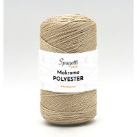 Polyester Makrome 2mm 250g Bej 3 El Örgü İpliği