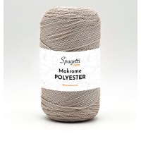 Polyester Makrome 2mm 250g Bej El Örgü İpliği