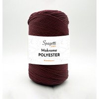 Polyester Makrome 2mm 250g Bordo 2 El Örgü İpliği