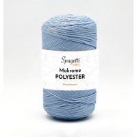 Polyester Makrome 2mm 250g Soft Mavi El Örgü İpliği