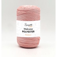 Polyester Makrome 2mm 250g Pudra Pembesi El Örgü İpliği