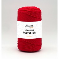 Polyester Makrome 2mm 250g Kırmızı El Örgü İpliği