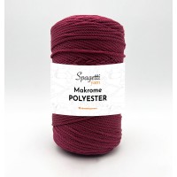 Polyester Makrome 2mm 250g Bordo El Örgü İpliği