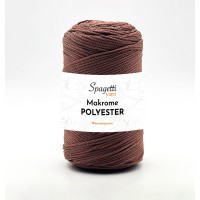 Polyester Makrome 2mm 250g Sütlü Kahve El Örgü İpliği