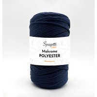 Polyester Makrome 2mm 250g Lacivert El Örgü İpliği
