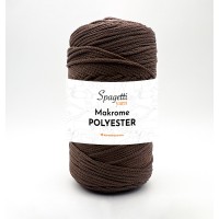Polyester Makrome 2mm 250g Kahverengi El Örgü İpliği