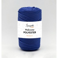 Polyester Makrome 2mm 250g Saks Mavi El Örgü İpliği