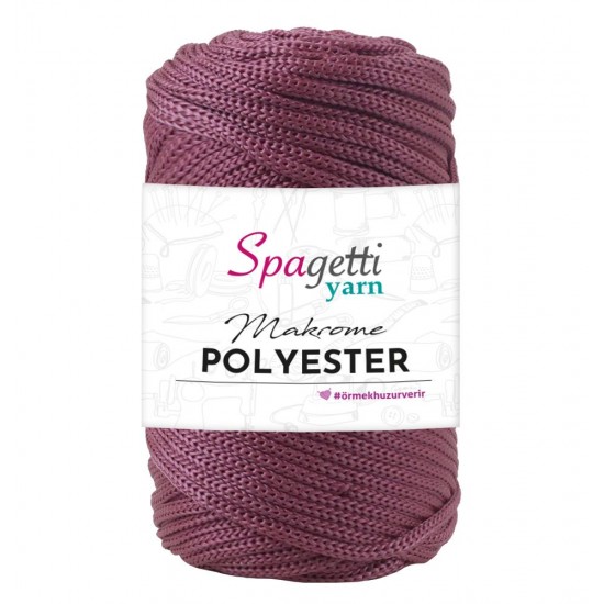 Polyester Makrome 4mm 250g Gül Kurusu Polyester Makrome 4mm 250g Gül Kurusu