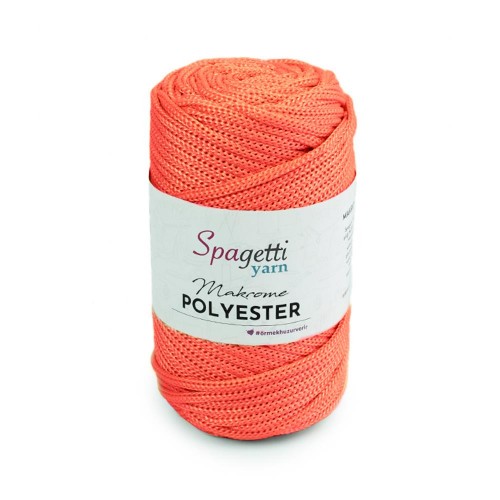 Polyester Makrome 4mm 250g Turuncu El Örgü İpliği