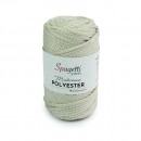 Polyester Makrome 4mm 250g Şeker Beyaz El Örgü İpliği