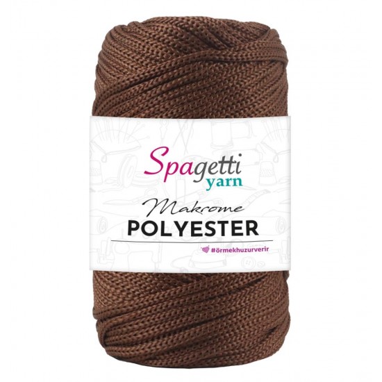 Polyester Makrome 4mm 250g Kahve Polyester Makrome 4mm 250g Kahve