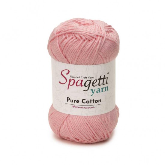 Pure Cotton Açık Pembe El Örgü İpliği