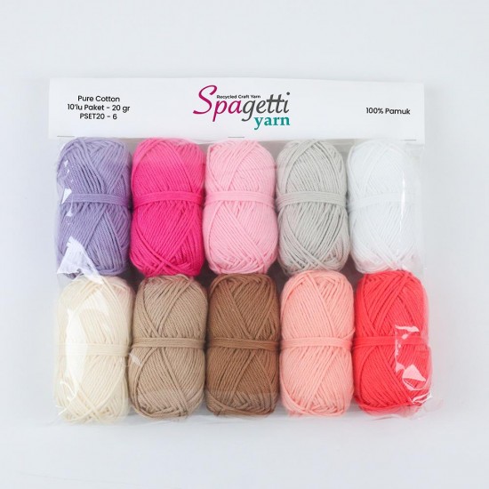 Pure Cotton Mini 20g - 10'lu Pembeler Pure Cotton Mini 20g - 10'lu Pembeler