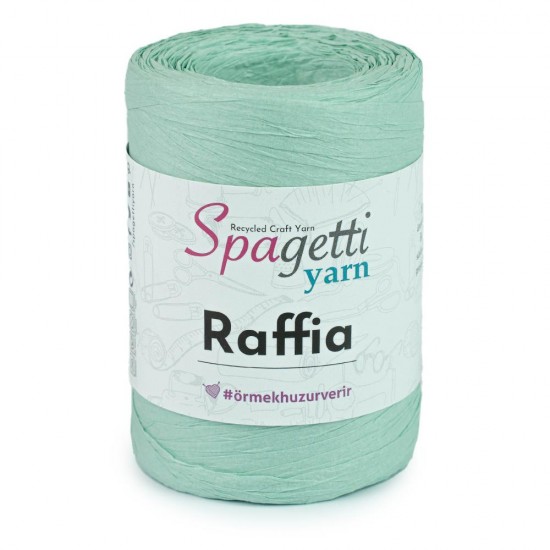 Raffia Açık Mint El Örgü İpliği