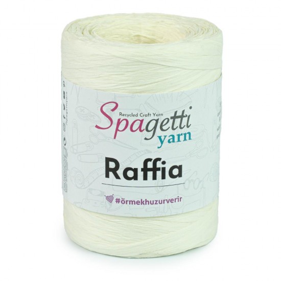 Raffia Ekru El Örgü İpliği