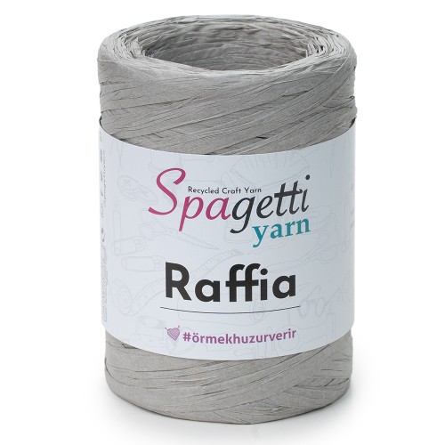 Raffia Gri El Örgü İpliği