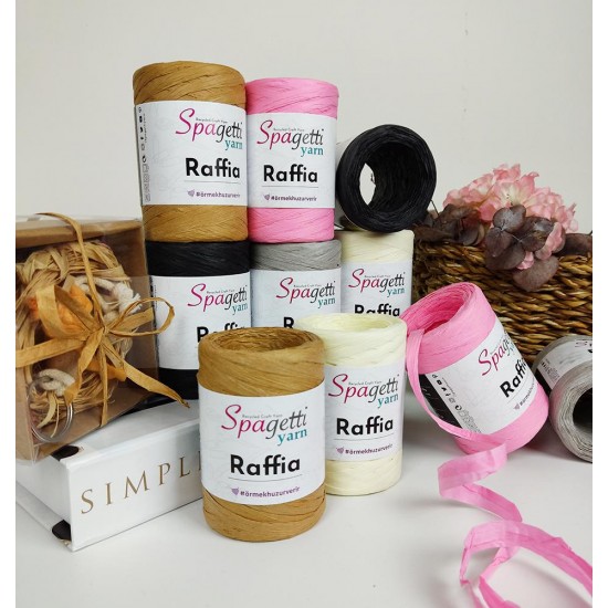 Raffia Karamel El Örgü İpliği