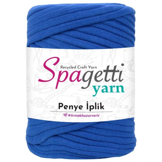 Penye İp Saks Mavi El Örgü İpliği