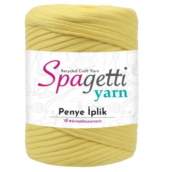 Penye İp Sarı El Örgü İpliği