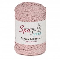 Simli Makrome Bebe Pembe (Gümüş Sim) El Örgü İpliği Simli Makrome Bebe Pembe (Gümüş Sim) El Örgü İpliği