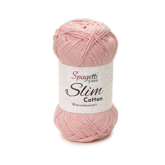 Slim Cotton Bebe Pembe El Örgü İpliği