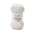 Slim Cotton Beyaz El Örgü İpliği