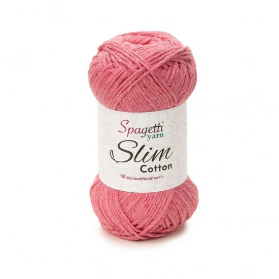 Slim Cotton Pembe El Örgü İpliği