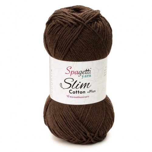 Slim Cotton Plus Çikolata Kahve El Örgü İpliği