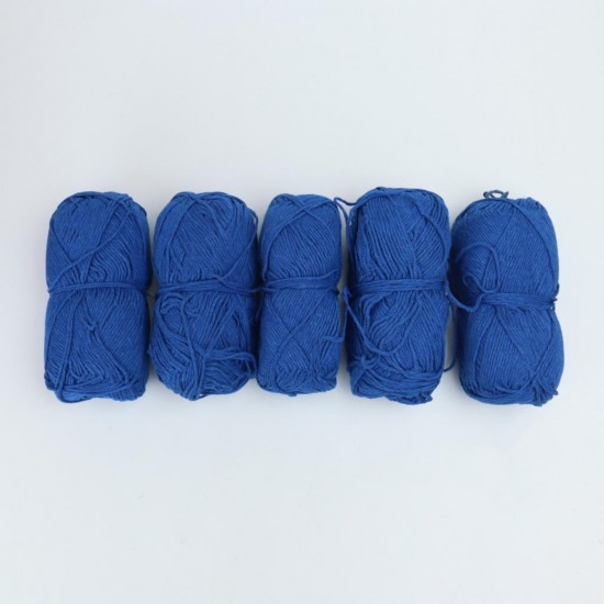 Slim Cotton Plus Outlet Saks Mavi 5'li El Örgü İpliği