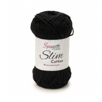 Slim Cotton Siyah El Örgü İpliği Slim Cotton Siyah El Örgü İpliği