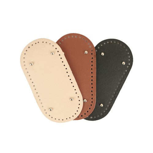 Suni Deri Çanta Tabanı Oval