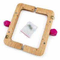 Renkli Boncuklu Ahşap Burs 20cm