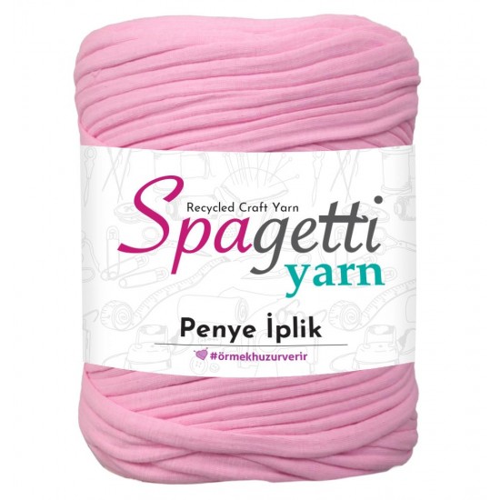 Penye İp Tatlı Pembe El Örgü İpliği