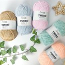 Tüvit Velvet Gri-Pembe Kadife El Örgü İpliği