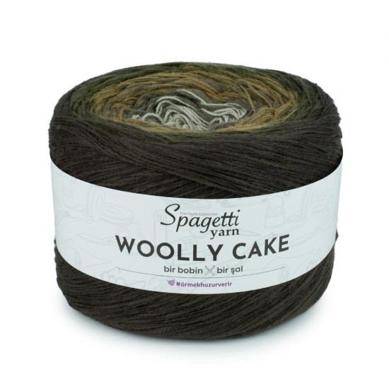 Woolly Cake Vizon Tonları El Örgü İpliği