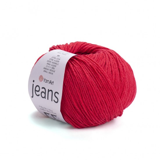 YarnArt Jeans Kan Kırmızı El Örgü İpliği